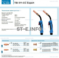 Горелка для полуавтоматической сваркиTBi 511-CC Expert, длина 3 m. - st-e.info - Чебоксары