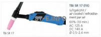 Горелка для аргонодуговой сварки TIG SR-P 17 FX TBi  8 м (газовое охлаждение) - st-e.info - Чебоксары