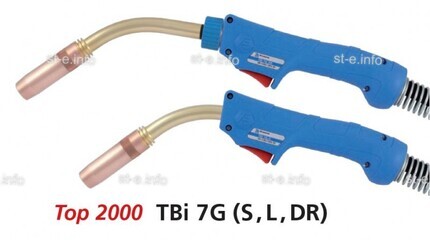 Сварочная горелка для полуавтомата TBi 7G-DR-blue-ESG, сменный поворотный корпус, длина 3 метра - st-e.info - Чебоксары