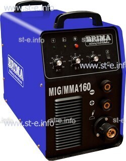 Сварочный полуавтомат инверторный одноблочный Brima MIG/MMA-160 - st-e.info - Чебоксары